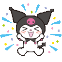 Emoji 6423-kuromi-excited