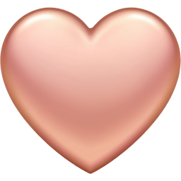 Emoji 88158-rosegoldheart